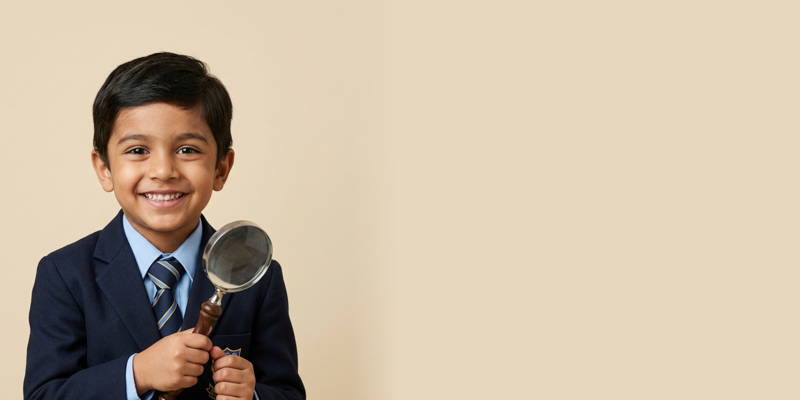 A child asking questions and exploring
