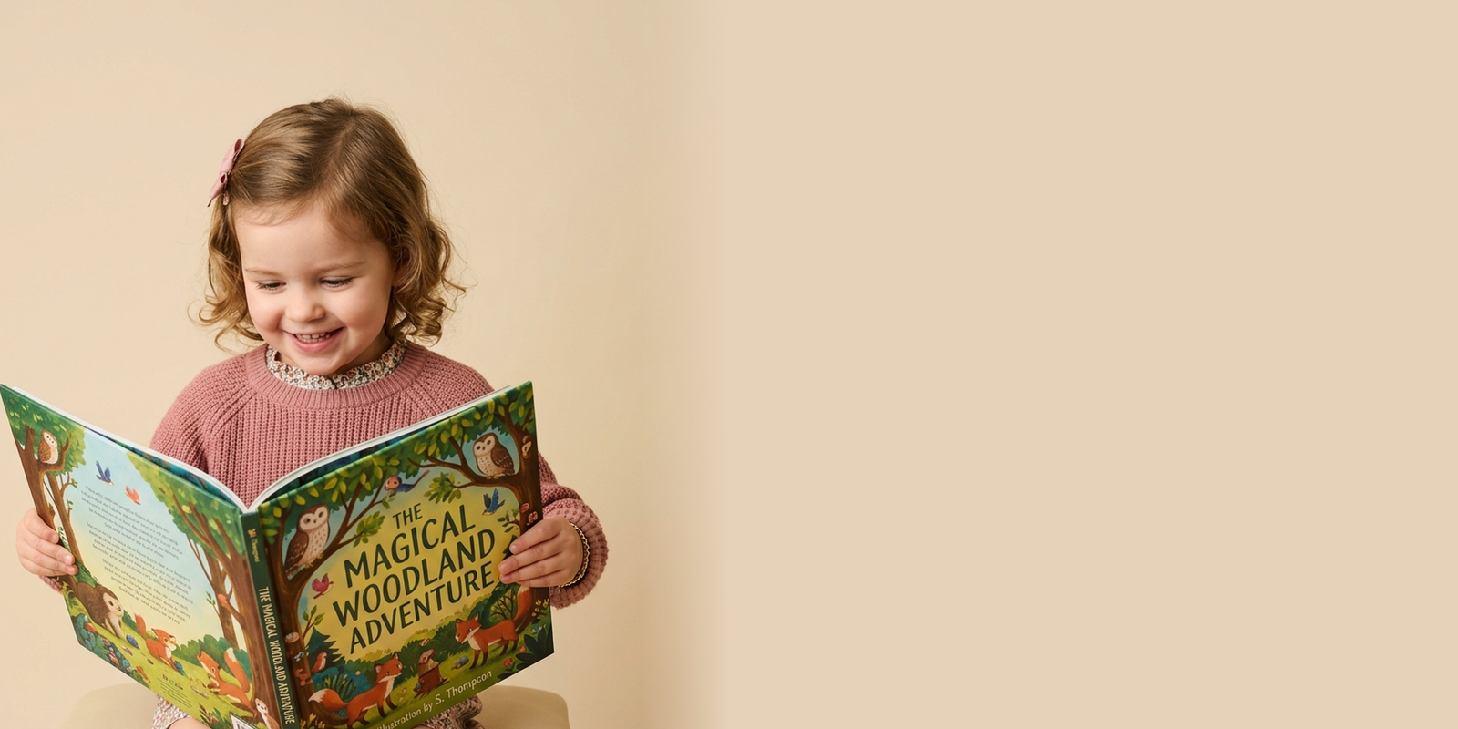 Children reading together inside the Junior KG classroom